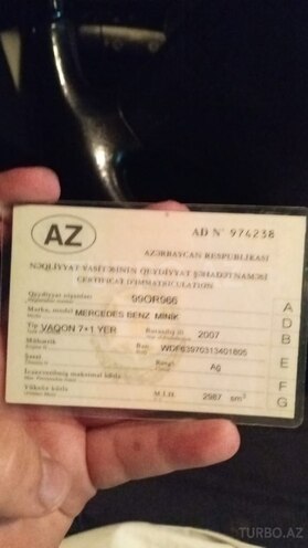 Mercedes Vito 120 2007, 350,000 km - 3.0 l - Bakı