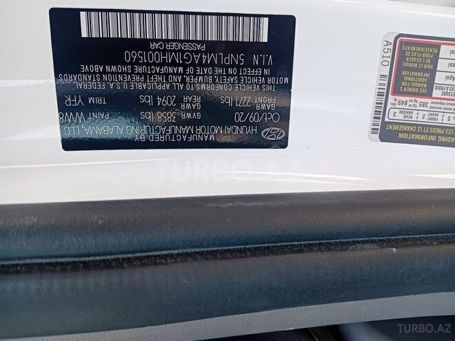 Hyundai Elantra 2020, 71,573 km - 2.0 l - Bakı