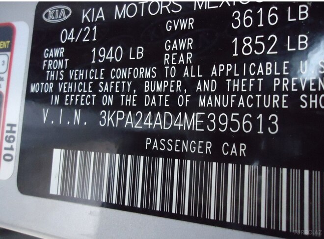 Kia Rio 2021, 78,000 km - 1.6 l - Bakı