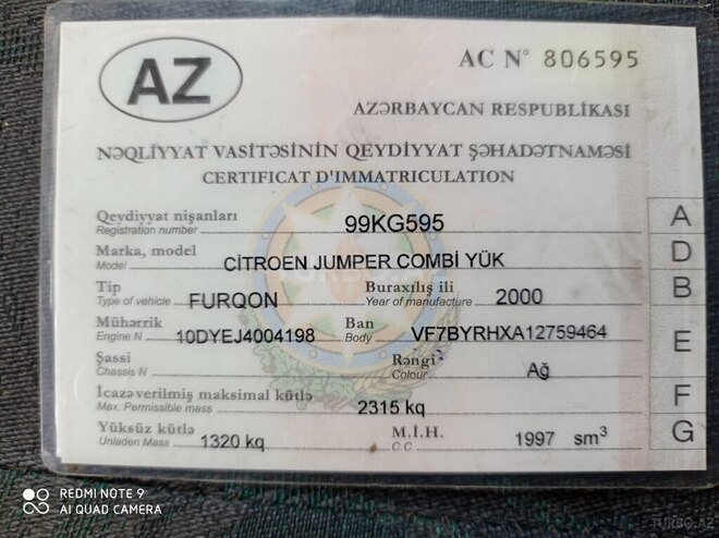Citroen Jumpy 2000, 300,000 km - 2.0 l - Bakı