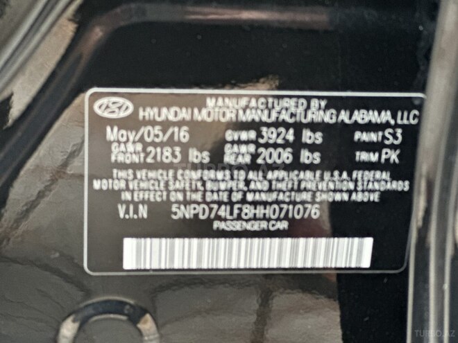 Hyundai Elantra 2016, 102,000 km - 2.0 l - Saatlı
