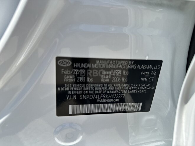 Hyundai Elantra 2019, 172,000 km - 2.0 l - Bakı