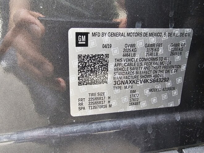 Chevrolet Equinox 2019, 101,171 km - 1.5 l - Bakı