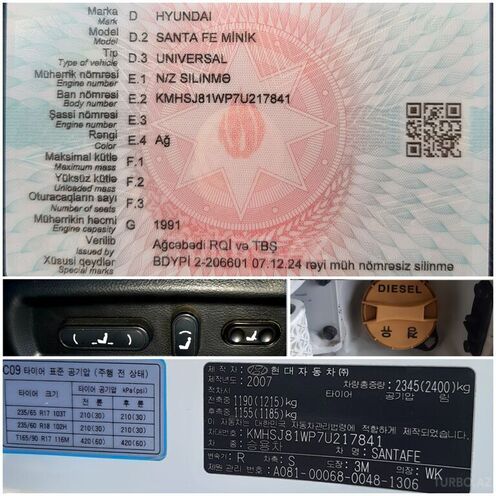 Hyundai Santa Fe 2007, 222,696 km - 2.0 l - Ağdam