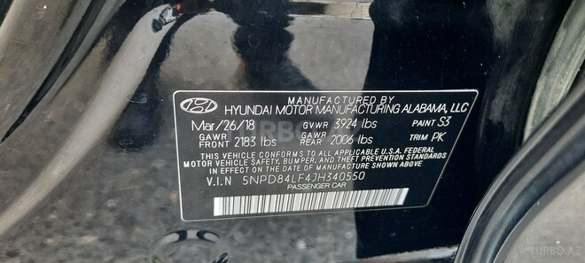 Hyundai Elantra 2018, 128,000 km - 2.0 l - Bakı
