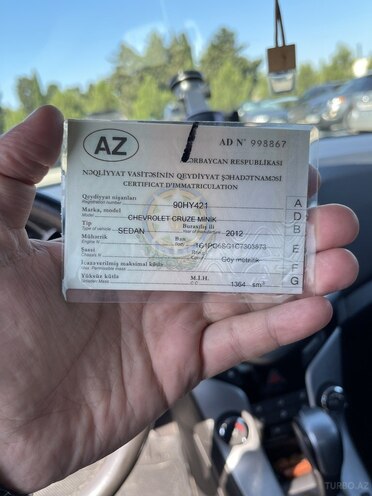Chevrolet Cruze 2012, 210,000 km - 1.4 л - Bakı