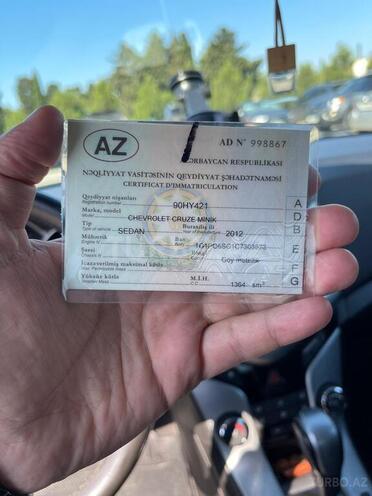 Chevrolet Cruze 2012, 210,000 km - 1.4 l - Bakı