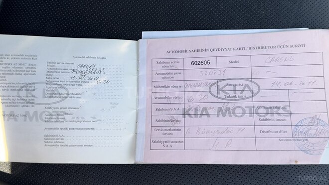 Kia Carens 2011, 158,000 km - 2.0 l - Bakı