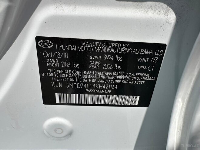 Hyundai Elantra 2019, 110,000 km - 1.5 l - Bakı