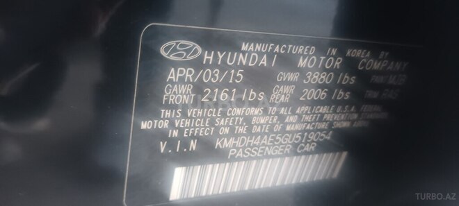 Hyundai Elantra 2015, 114,746 km - 1.8 l - Bakı