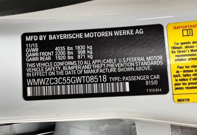 Mini  2016, 120,000 km - 1.6 l - Bakı