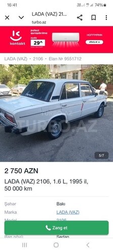 LADA (VAZ) 2106 1995, 95,000 km - 1.6 л - Bakı