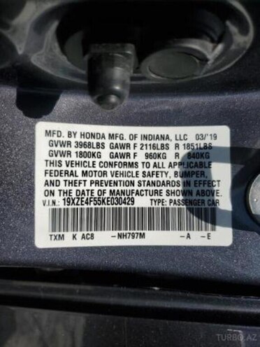 Honda Insight 2019, 148,220 km - 1.5 л - Bakı