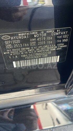 Hyundai Sonata 2020, 65,000 km - 2.0 l - Sumqayıt