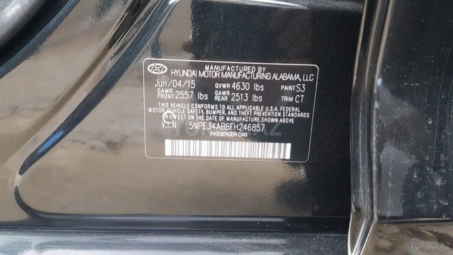 Hyundai Sonata 2015, 220,000 km - 2.0 l - Bakı