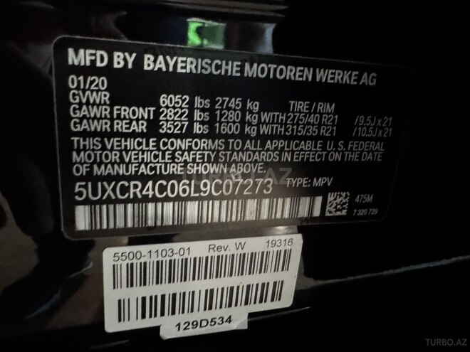 BMW X5 2020, 48,000 km - 3.0 l - Bakı