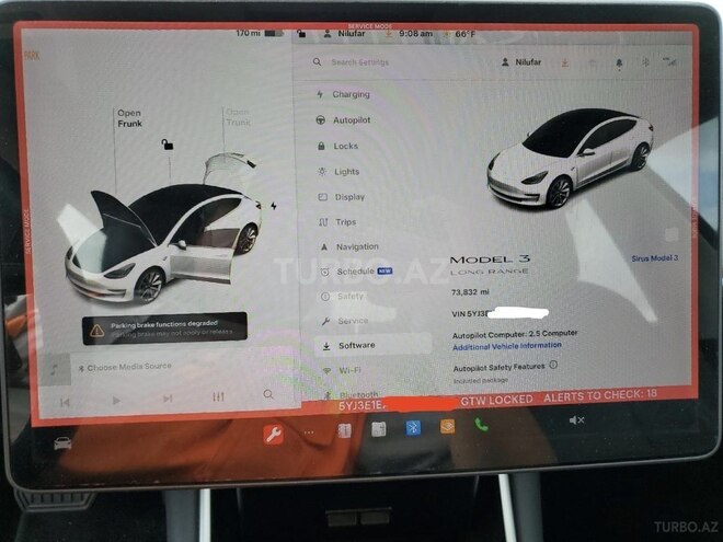 Tesla Model 3 2018, 118,821 km - 0.0 л - Bakı