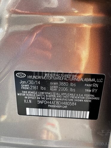Hyundai Elantra 2014, 248,000 km - 1.8 l - Bakı