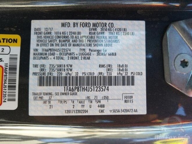 Ford Mustang 2017, 120,000 km - 2.3 l - Bakı