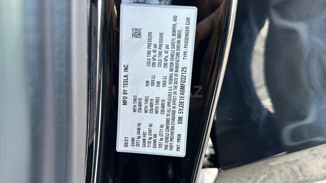 Tesla Model 3 2021, 56,000 km - 0.0 l - Bakı