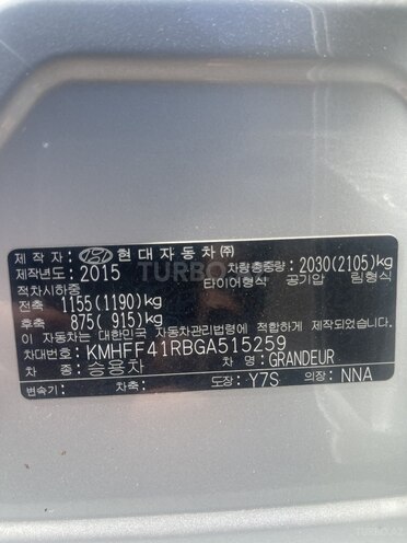 Hyundai Grandeur 2015, 236,400 km - 2.2 l - Bakı