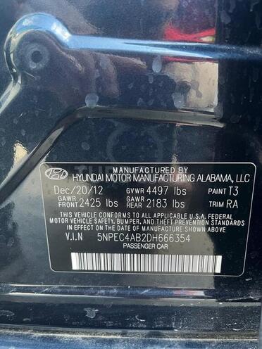 Hyundai Sonata 2013, 181,000 km - 2.0 l - Bakı