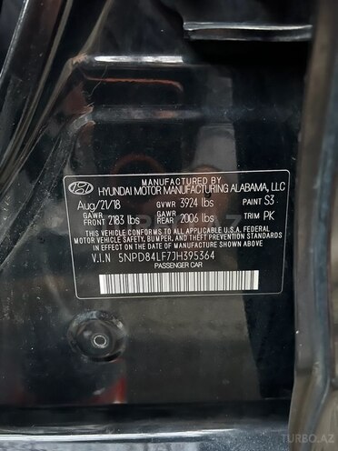 Hyundai Elantra 2018, 124,000 km - 2.0 l - Bakı