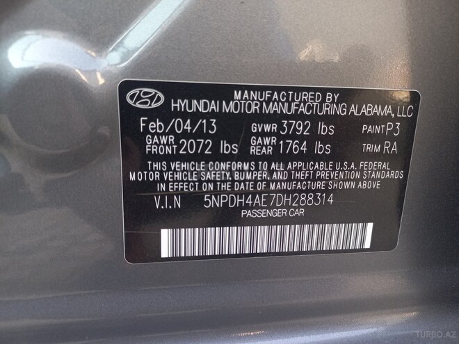 Hyundai Elantra 2013, 303,099 km - 1.8 л - Bakı