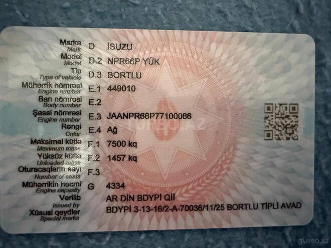 Isuzu NPR 66 L 2006, 183,500 km - 4.3 л - Bakı