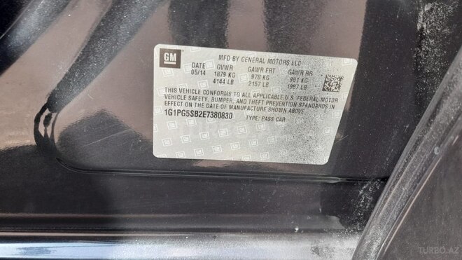 Chevrolet Cruze 2014, 194,000 km - 1.4 l - Tovuz