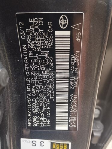 Toyota Prius V 2012, 276,000 km - 1.8 l - Bakı