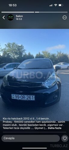 Kia Rio 2012, 194,000 km - 1.4 л - Bakı