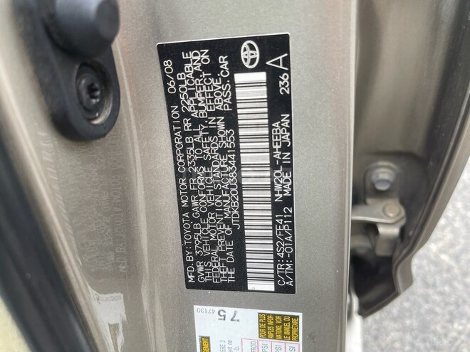 Toyota Prius 2008, 287,000 km - 1.5 l - Bakı