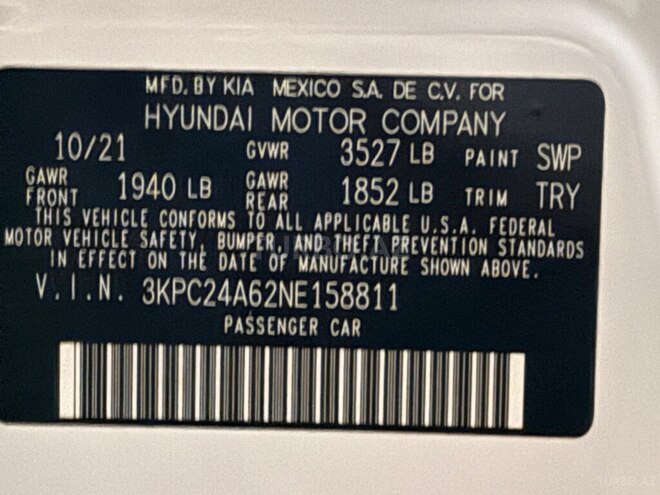 Hyundai Accent 2022, 94,500 km - 1.6 л - Bakı