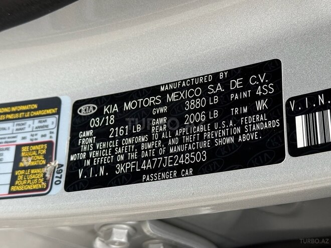 Kia Forte 2018, 87,600 km - 2.0 l - Bakı