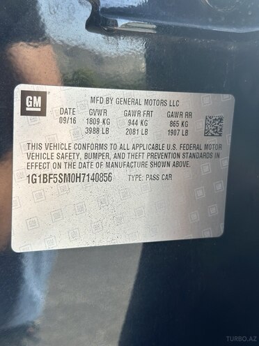Chevrolet Cruze 2016, 113,000 km - 1.4 л - Bakı