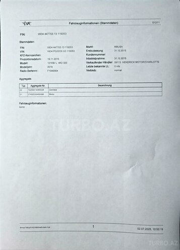 Mercedes  2015, 214,000 km - 2.0 л - Bakı