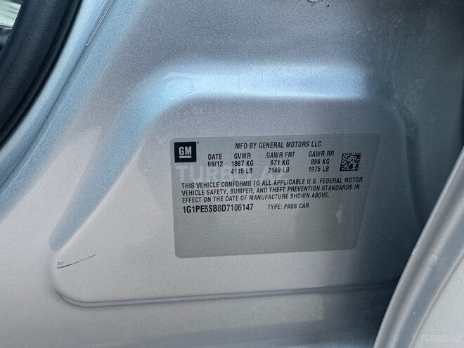 Chevrolet Cruze 2012, 274,100 km - 1.4 l - Bakı