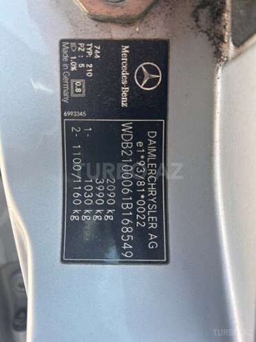 Mercedes E 200 d 2000, 500,000 km - 2.2 l - Bakı