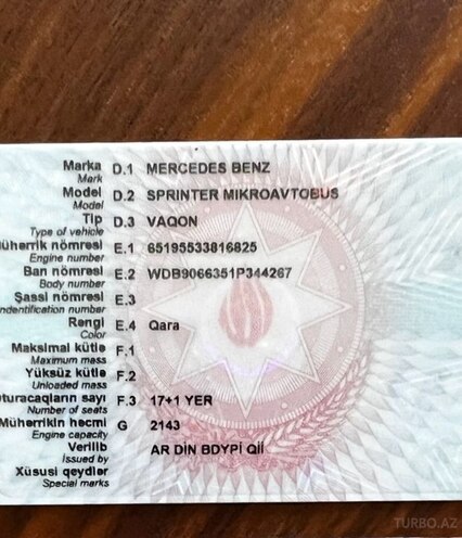 Mercedes Sprinter 515 2016, 350,000 km - 2.2 l - Bakı