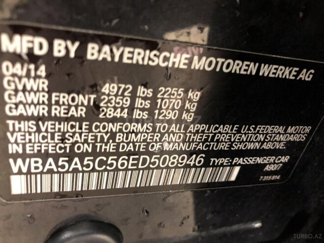 BMW 528 2014, 265,000 km - 2.0 l - Bakı