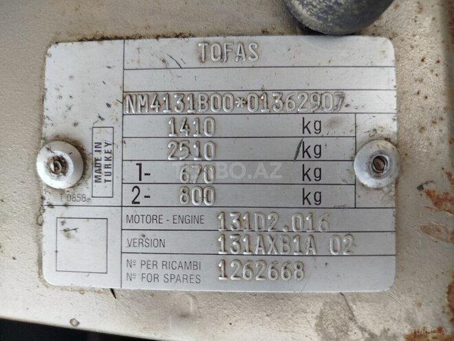 Tofas Sahin 2005, 350,000 km - 1.6 l - İmişli