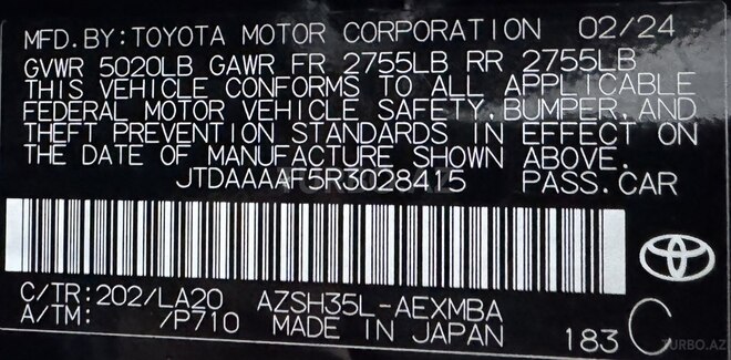 Toyota Crown 2024, 34,600 km - 2.5 л - Bakı