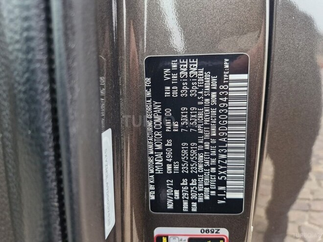 Hyundai Santa Fe 2012, 185,000 km - 2.0 l - Şəmkir