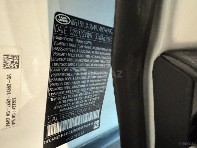 Land Rover Range Rover 2021, 74,000 km - 3.0 l - Bakı