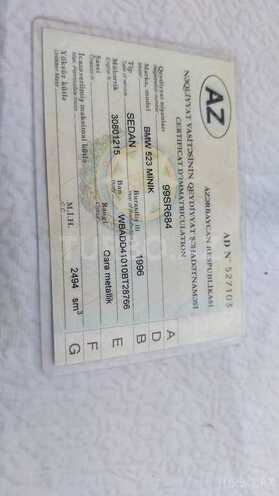BMW 523 1996, 380,000 km - 2.5 l - Bakı