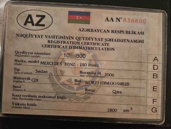 Mercedes E 280 4MATIC 2006, 364,000 km - 3.0 l - Bakı