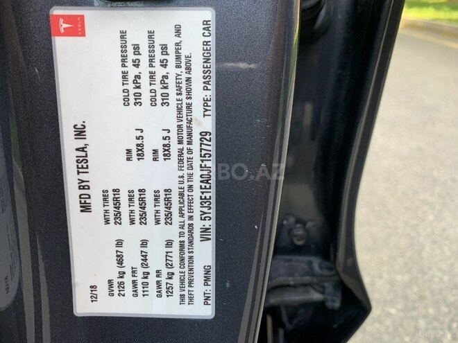 Tesla Model 3 2018, 120,701 km - 0.0 л - Bakı