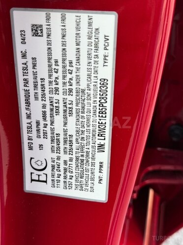 Tesla Model 3 2023, 13,000 km - 0.0 l - Bakı