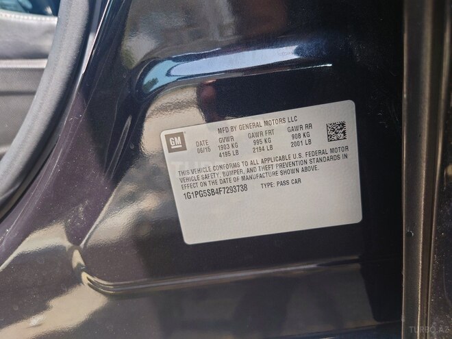 Chevrolet Cruze 2015, 171,000 km - 1.4 l - Gəncə
